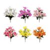 Picture of 34cm TIGER LILY BUSH WITH GYP ASSORTED X 24pcs