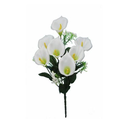 Picture of 34cm CALLA LILY BUSH WITH GYP CREAM