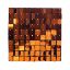 Picture of SEQUIN WALL PANEL 30cm X 30cm SQUARE SEQUINS ORANGE