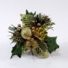 Picture of XMAS PICK WITH APPLE LEAF AND PARCEL GOLD X 96pcs