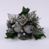 Picture of XMAS PICK WITH APPLE LEAF AND PARCEL SILVER X 96pcs