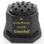 Picture of GRAVE VASE BLACK IN LOVING MEMORY OF A DEAR GRANDAD