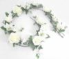 Picture of ROSE LILY AND STEPHANOTIS 6ft GARLAND WHITE