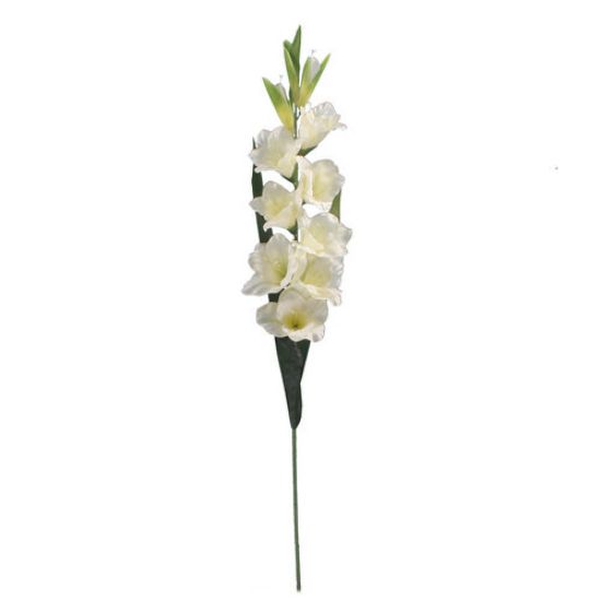 Picture of 96cm LARGE GLADIOLUS SPRAY CREAM