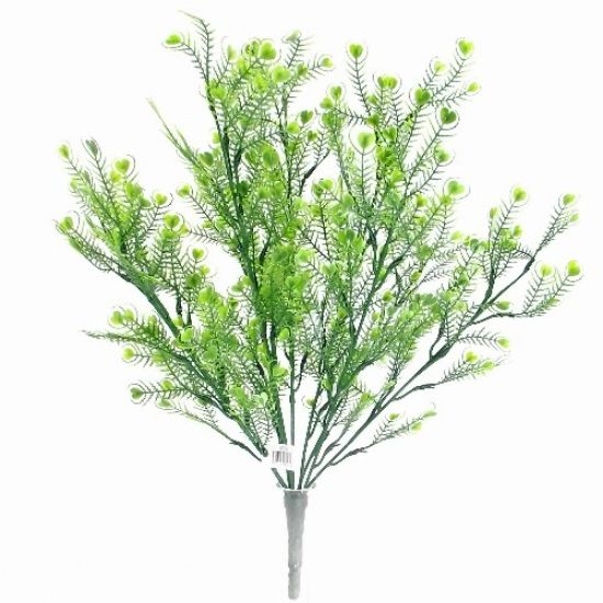 Picture of 51cm LARGE PLASTIC PEACOCK BUSH GREEN