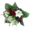 Picture of 44cm ROSEBUD AND EASTER LILY MIXED BUSH RED/CREAM