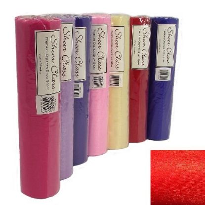 Picture of SHEER CLASS PREMIUM ORGANZA SNOW SHEER ROLL 29cm X 25met RED