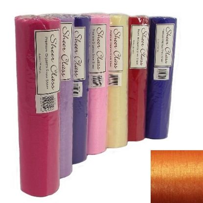 Picture of SHEER CLASS PREMIUM ORGANZA SNOW SHEER ROLL 29cm X 25met ORANGE