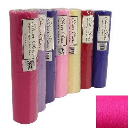 Picture of SHEER CLASS PREMIUM ORGANZA SNOW SHEER ROLL 29cm X 25met HOT PINK