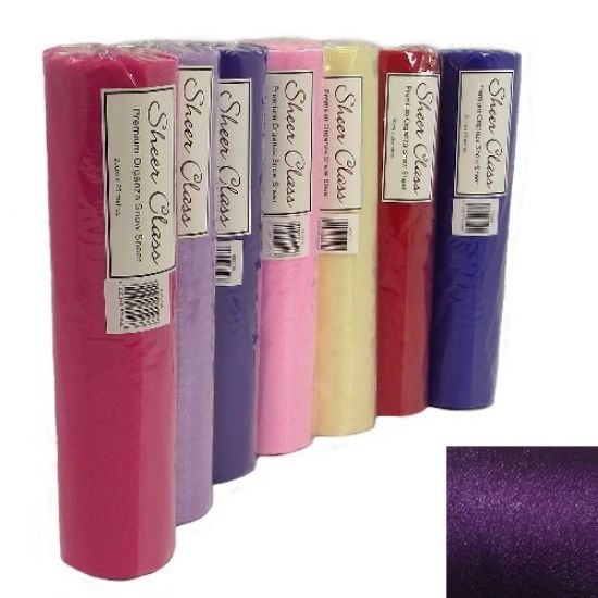 Picture of SHEER CLASS PREMIUM ORGANZA SNOW SHEER ROLL 29cm X 25met PLUM