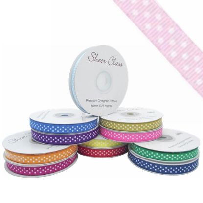 Picture of GROSGRAIN RIBBON 10mm X 25met BABY PINK