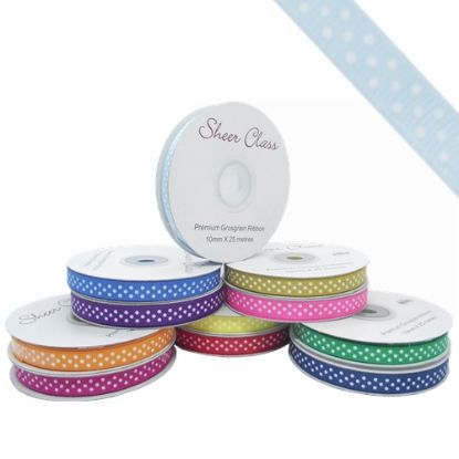 Picture of GROSGRAIN RIBBON 10mm X 25met BABY BLUE