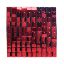 Picture of SEQUIN WALL PANEL 30cm X 30cm SQUARE SEQUINS RED