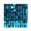 Picture of SEQUIN WALL PANEL 30cm X 30cm SQUARE SEQUINS TURQUOISE
