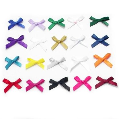 Picture of SATIN RIBBON BOWS ROYAL BLUE X 100pcs