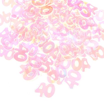 Picture of CONFETTI 14g IRIDESCENT 40TH BIRTHDAY