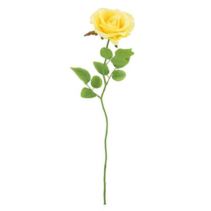 Picture of 68cm CHLOE ELEGANCE ROSE STEM LEMON