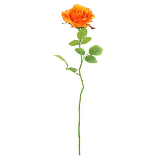 Picture of 68cm CHLOE ELEGANCE ROSE STEM ORANGE