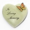 Picture of 7cm POLYRESIN HEART WITH ADHESIVE BACKING - IN LOVING MEMORY