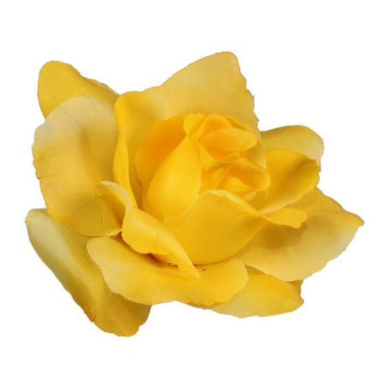 Picture of ROSE FLOWER HEAD YELLOW X 100pcs