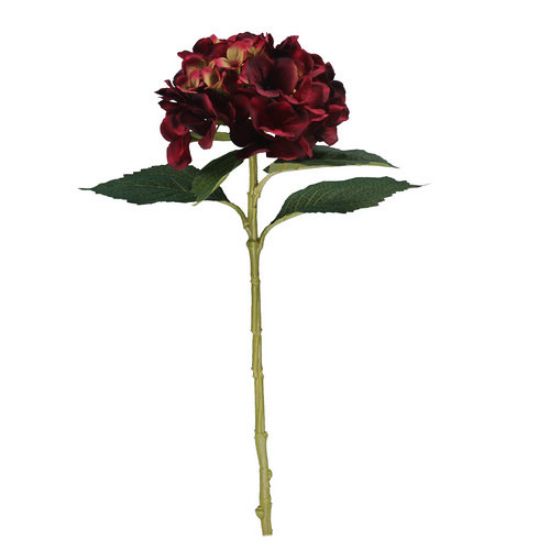 Picture of 51cm SINGLE LARGE HYDRANGEA BURGUNDY