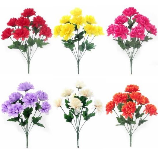 Picture of CHRYSANTHEMUM BUSH (8 HEADS) ASSORTED X 36pcs