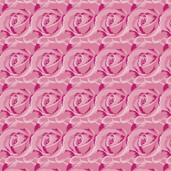 Picture of CELLOPHANE  ROLL 80cm X 100met ROSES FUCHSIA