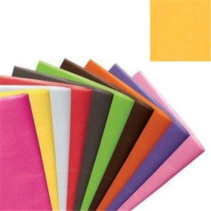 Picture of TISSUE PAPER 500 X 750mm (17gsm) X 240 SHEETS SAFFRON