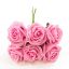 Picture of PRINCESS COLOURFAST FOAM ROSE BUNCH OF 6 ANTIQUE PINK