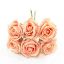 Picture of PRINCESS COLOURFAST FOAM ROSE BUNCH OF 6 PEACH