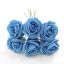 Picture of PRINCESS COLOURFAST FOAM ROSE BUNCH OF 6 TURQUOISE