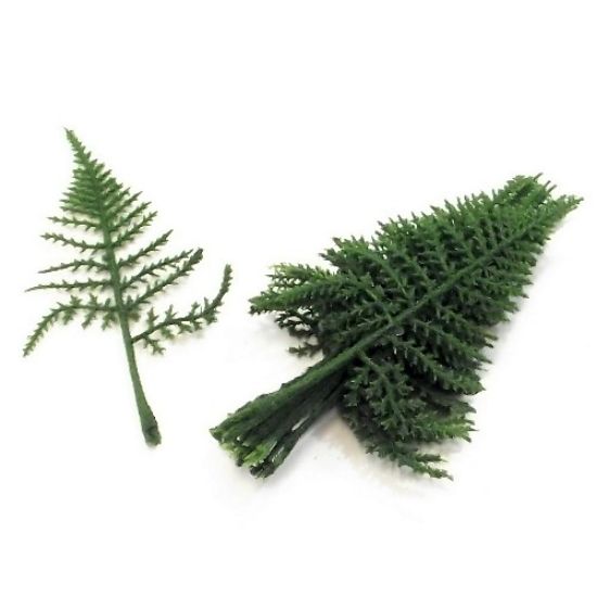 Picture of 17cm FLOCKED ASPARAGUS FERN LEAF X BAG OF 12