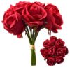 Picture of 27cm LARGE ROSE BUNDLE (BUNDLE OF 9) RED