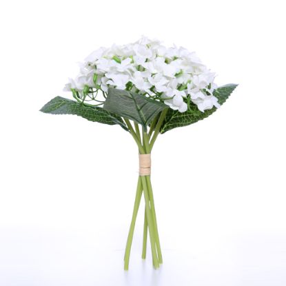 Picture of 32cm HYDRANGEA BUNDLE (BUNDLE OF 6) IVORY