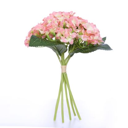 Picture of 32cm HYDRANGEA BUNDLE (BUNDLE OF 6) PEACH