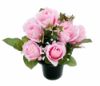 Picture of CEMETERY POT WITH ROSEBUD AND IVY ASSORTED X 12pcs