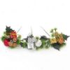 Picture of CHRISTMAS PICK WITH ROSE PARCEL AND BALL SILVER X 72pcs