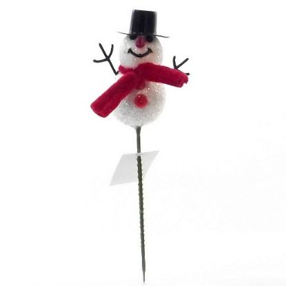 Picture of SNOWMAN PICK RED/WHITE X 72pcs