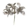 Picture of CHRISTMAS PICK WITH GLITTERED HOLLY SILVER X 72pcs
