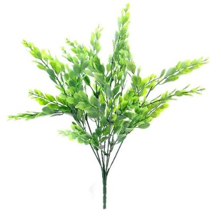 Picture of 37cm PLASTIC MINI LEAF BUSH 2 TONE GREEN