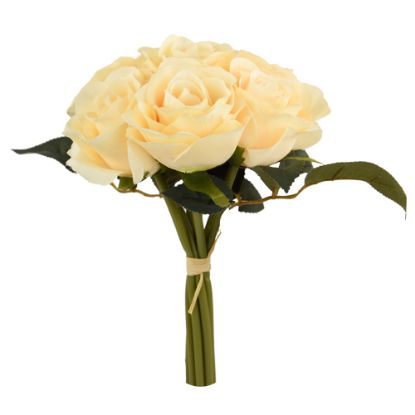 Picture of 31cm OPEN ROSE BUNDLE (BUNDLE OF 7) CHAMPAGNE