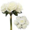 Picture of 25cm LARGE OPEN ROSE BUNDLE (BUNDLE OF 7) IVORY