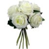 Picture of 25cm LARGE OPEN ROSE BUNDLE (BUNDLE OF 7) IVORY