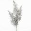 Picture of 78cm GLITTERED BRACKEN FERN SPRAY SILVER