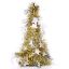 Picture of 26cm TINSEL CONE GOLD WITH SILVER STARS