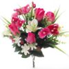 Picture of ROSEBUD ALSTRO AND ORCHID MIXED BUSH LIGHT PINK/DARK PINK