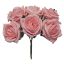 Picture of PRINCESS COLOURFAST FOAM ROSE WITH DIAMANTE BUNCH OF 6 PEACH