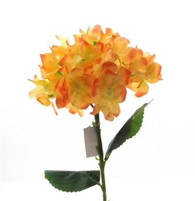 Picture of 45cm SINGLE HYDRANGEA ORANGE