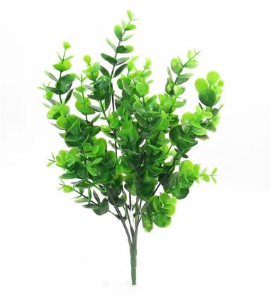 Picture of 30cm PLASTIC EUCALYPTUS BUSH 2 TONE GREEN