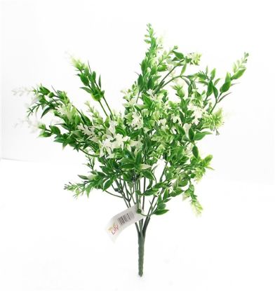 Picture of 33cm PLASTIC ASTILBE BUSH GREEN/WHITE